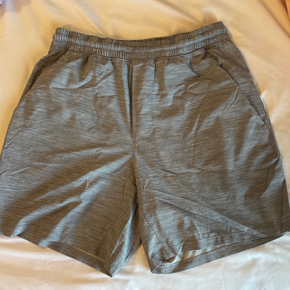 Men's Gray Lululemon Pacebreaker shorts